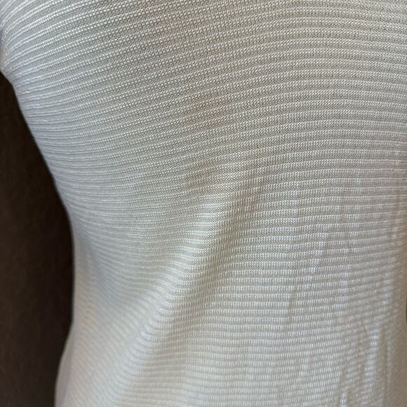 Escada Light Yellow/Cream Ribbed Tank Top - Picture 2 of 4